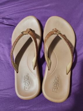 Flojos Women's Brown Flip Flop Sandals